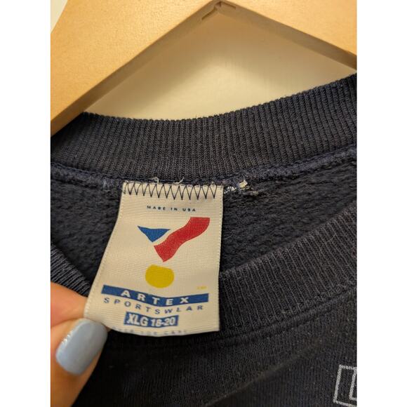 Vintage Dallas Cowboys Boys Graphic Sweatshirt Football‎ Navy Blue Artex - Picture 5 of 5